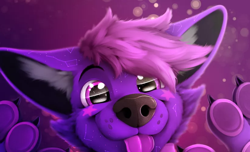 Snoot behind the screen! ⭐ (Art by me, @SupersonicSoup)