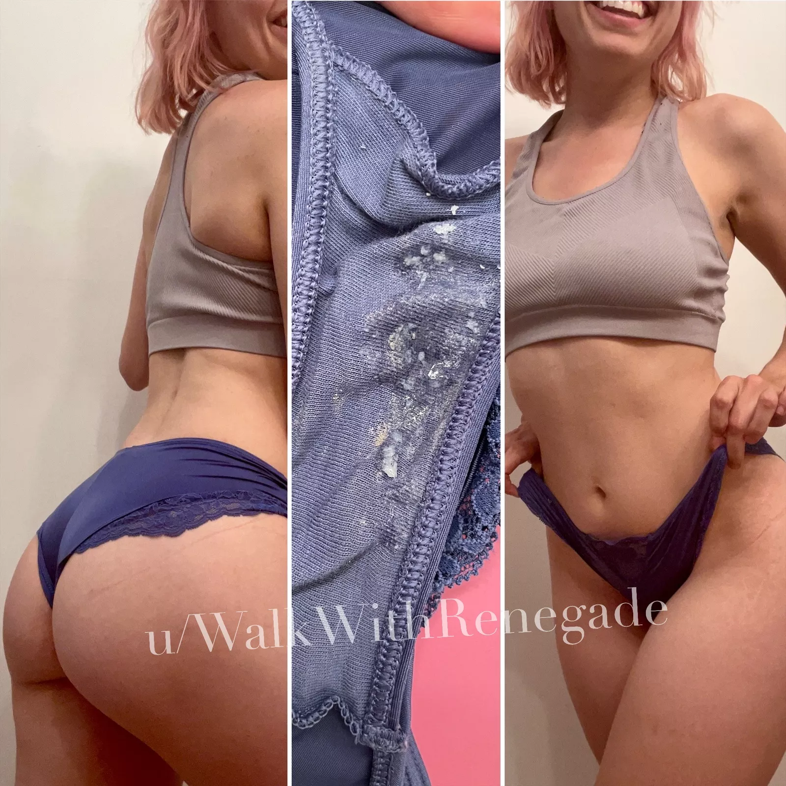 SOLD 🚨ABANDONED PANTY ALERT🚨 This silky pair was worn one day - with masturbation 😋 DM to ship these out tomorrow ❤️[selling][female][USA]