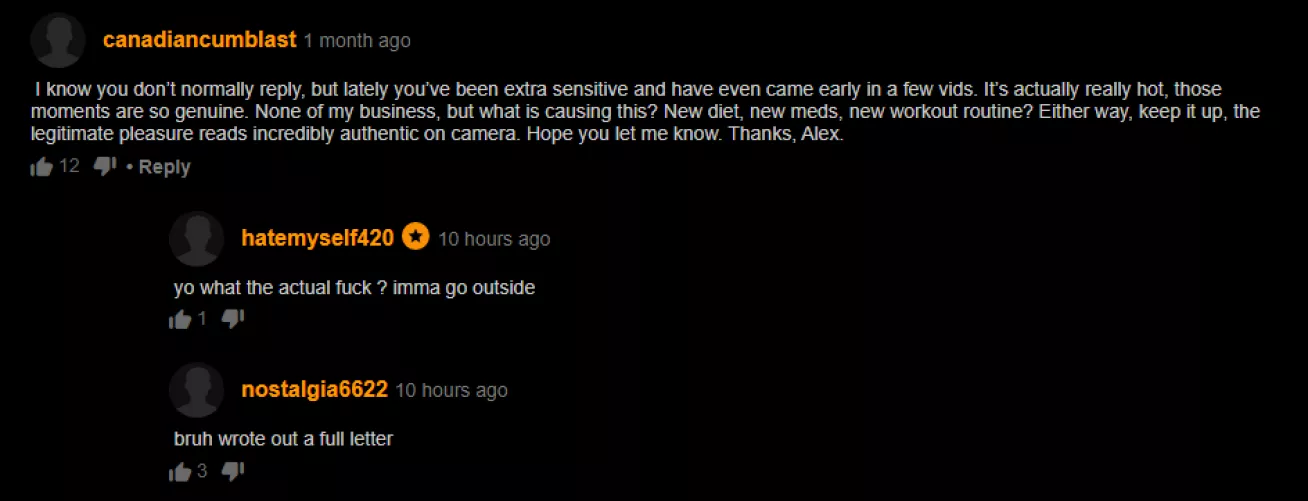 Someone has been spending a lot of time watching Alex Adams apparently......