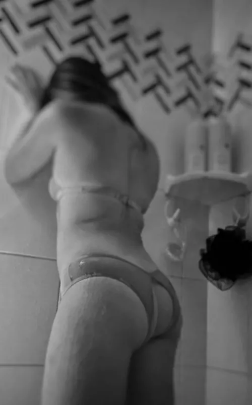 Sometimes I like to get extra wet in my lingerie 😉