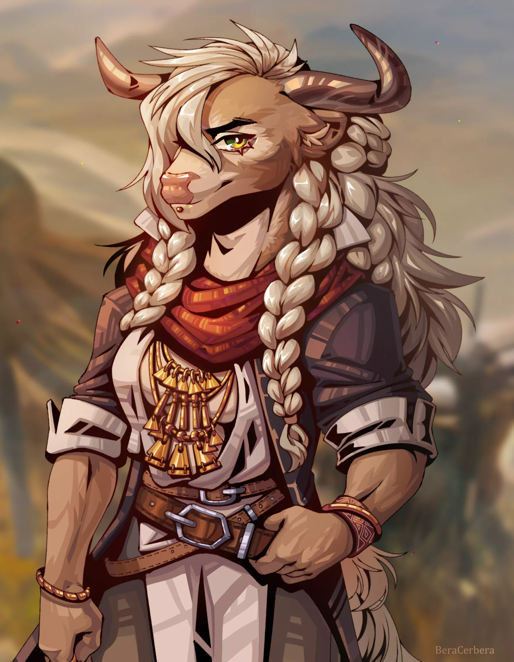 Somewhere in the middle of a wheat field (art by me)