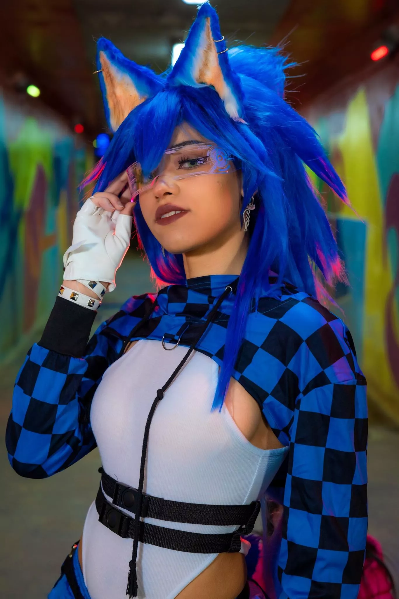 Sonic the Hedgehog in tech-wear✨ by sweetenedpomelo
