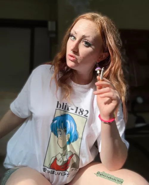 such a nice day to sit outside and enjoy a cigarette ☺️