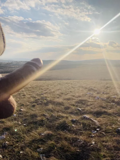 Sun is shining, I can’t hiding 😁😅