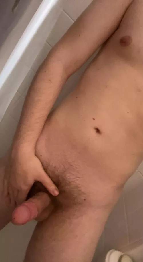 Swallow it before I hop in the shower