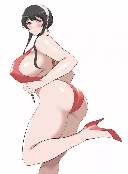 Swimsuit Yor Forger (shiibara_tetsu)