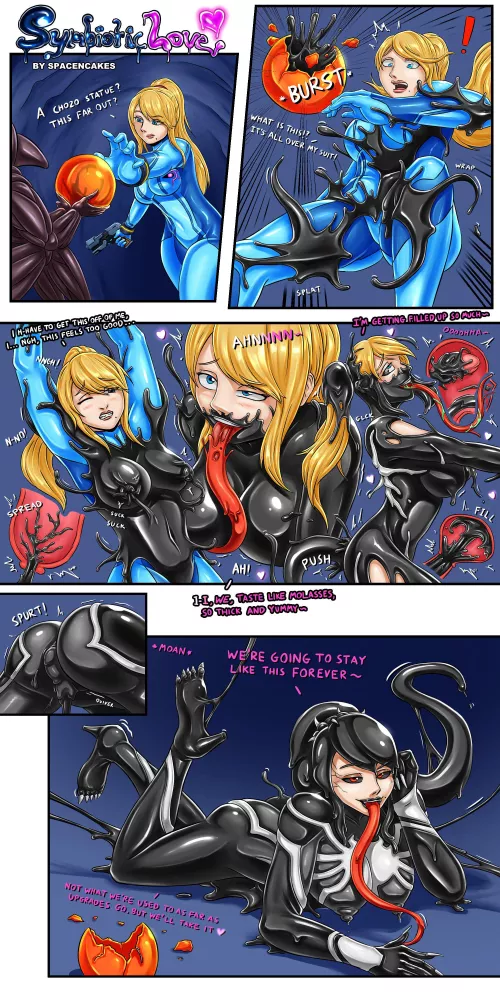 Symbiotic Love - Samus [Metroid, Marvel] (SpaceN’Cakes)