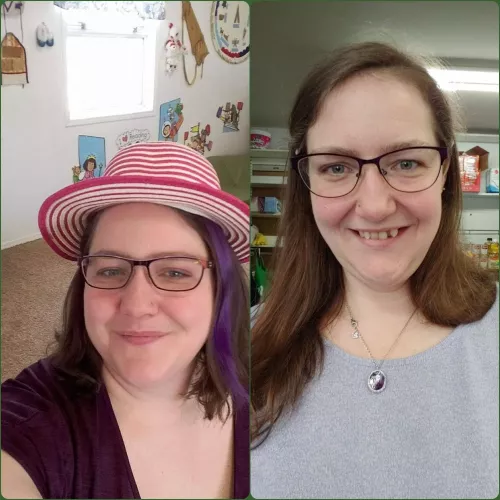 taken 5 years apart. I'm so happy with who I am now