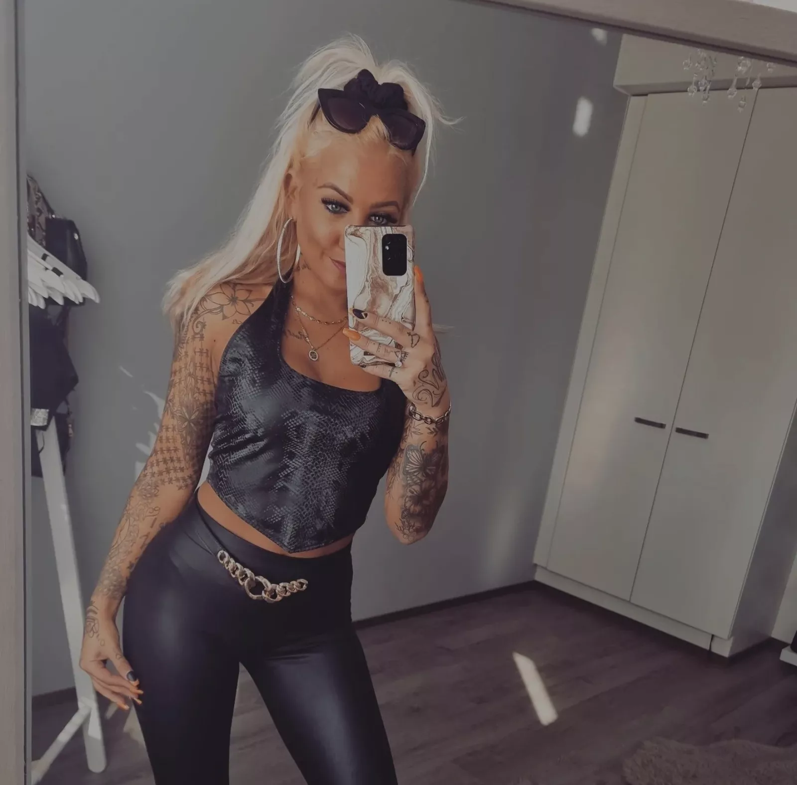 Taking a selfie