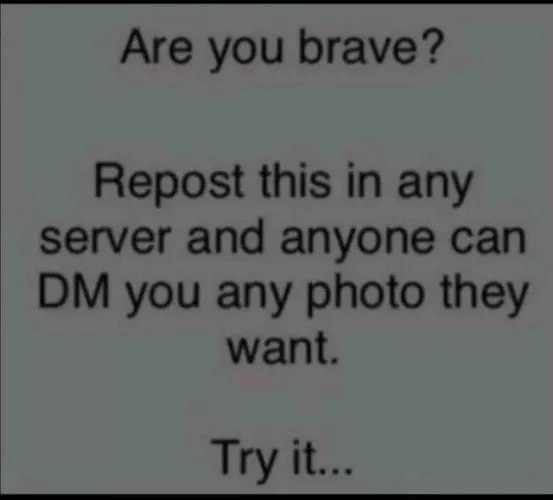 Test my bravery 🙄