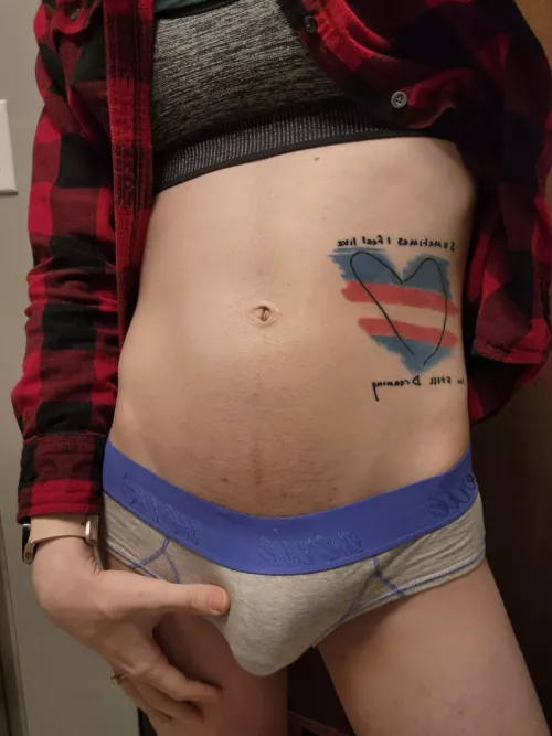 The cute girl next door is packing a little extra