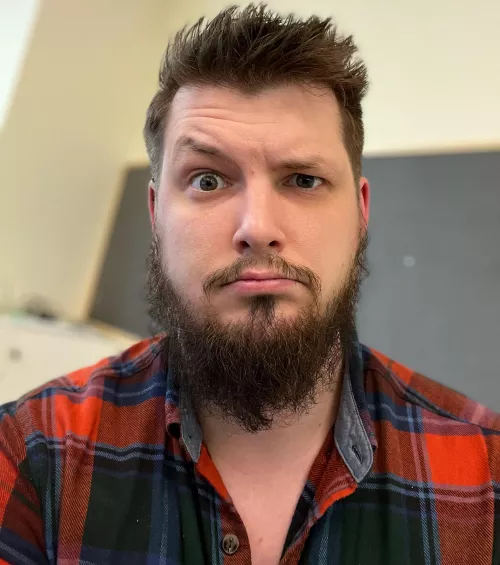 The face of a man who hasn’t played games in a while 🤨