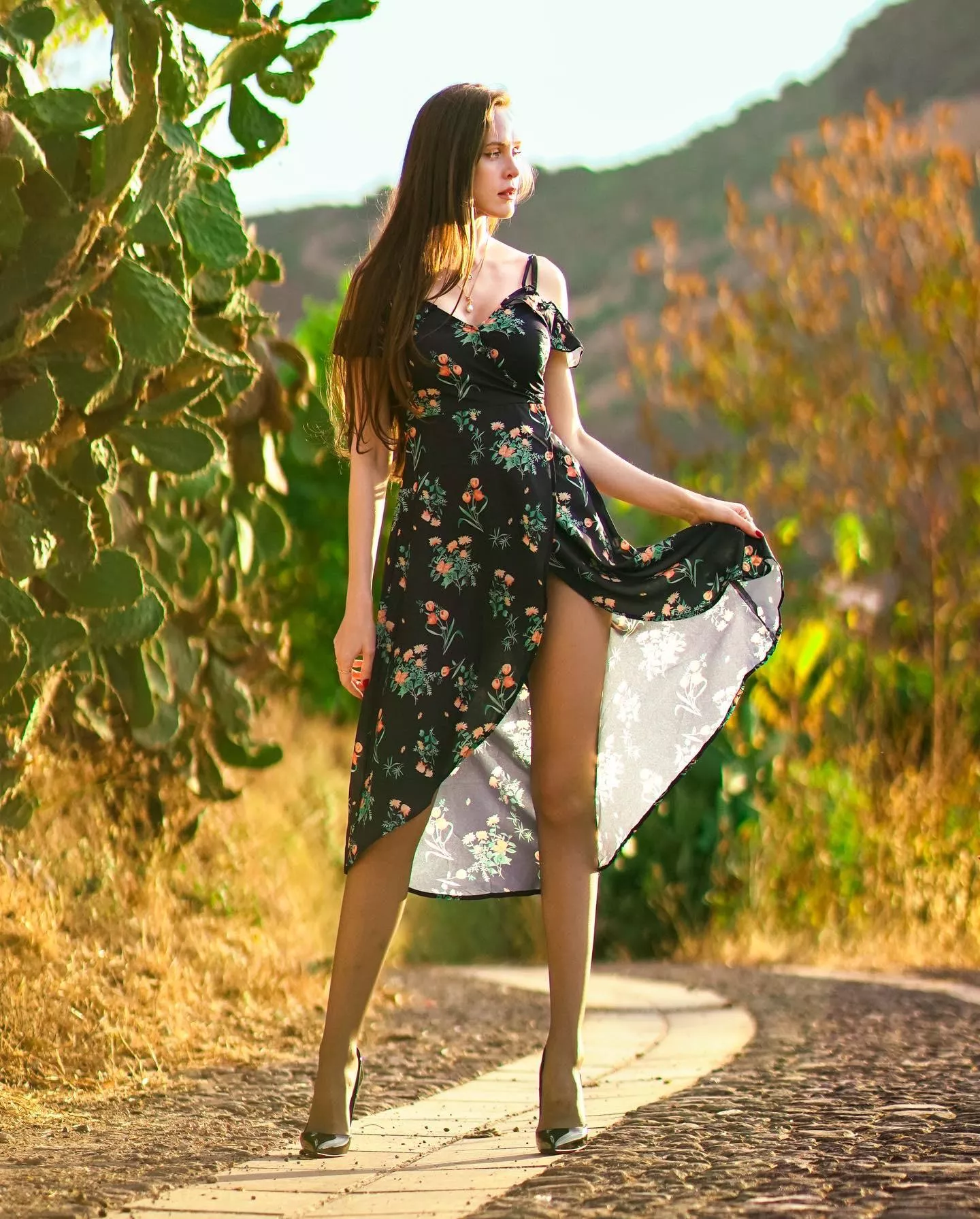 The floral dress