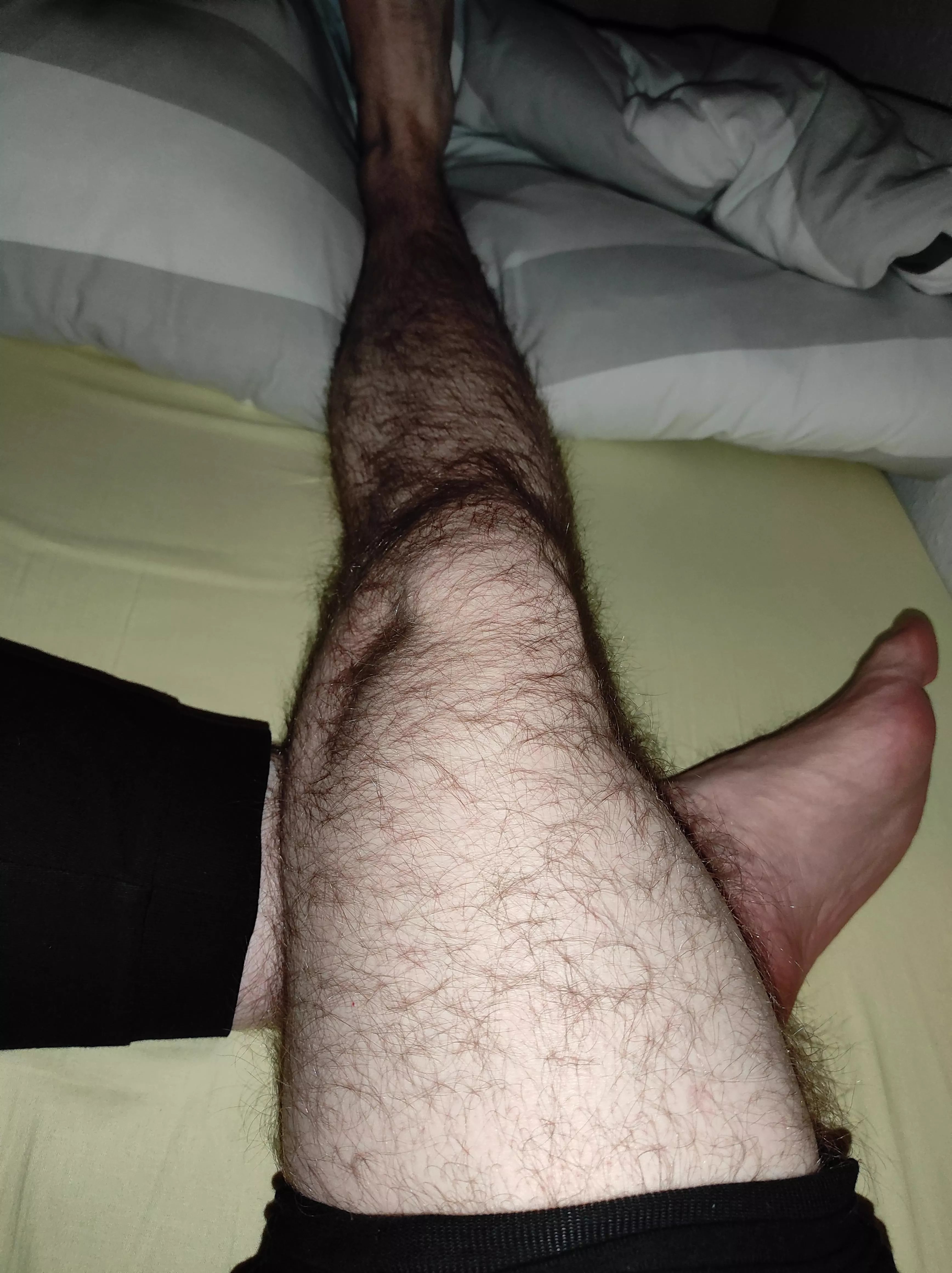 The light is making my legs look extra hairy 😏