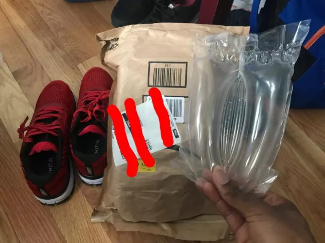 The new shoes I ordered just arrived and this is “bubble wrap” was packed inside.