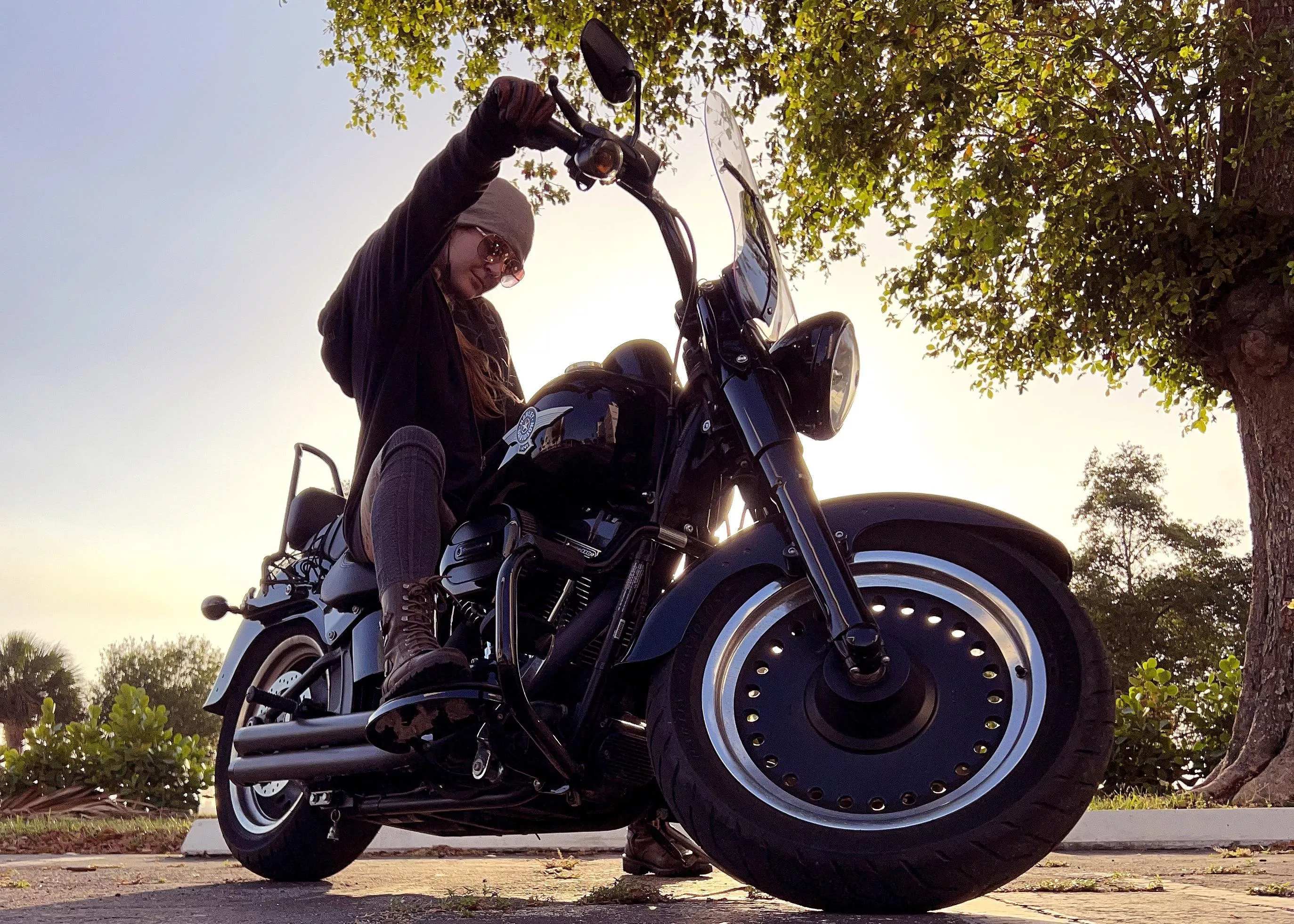 The scent of a long day riding.