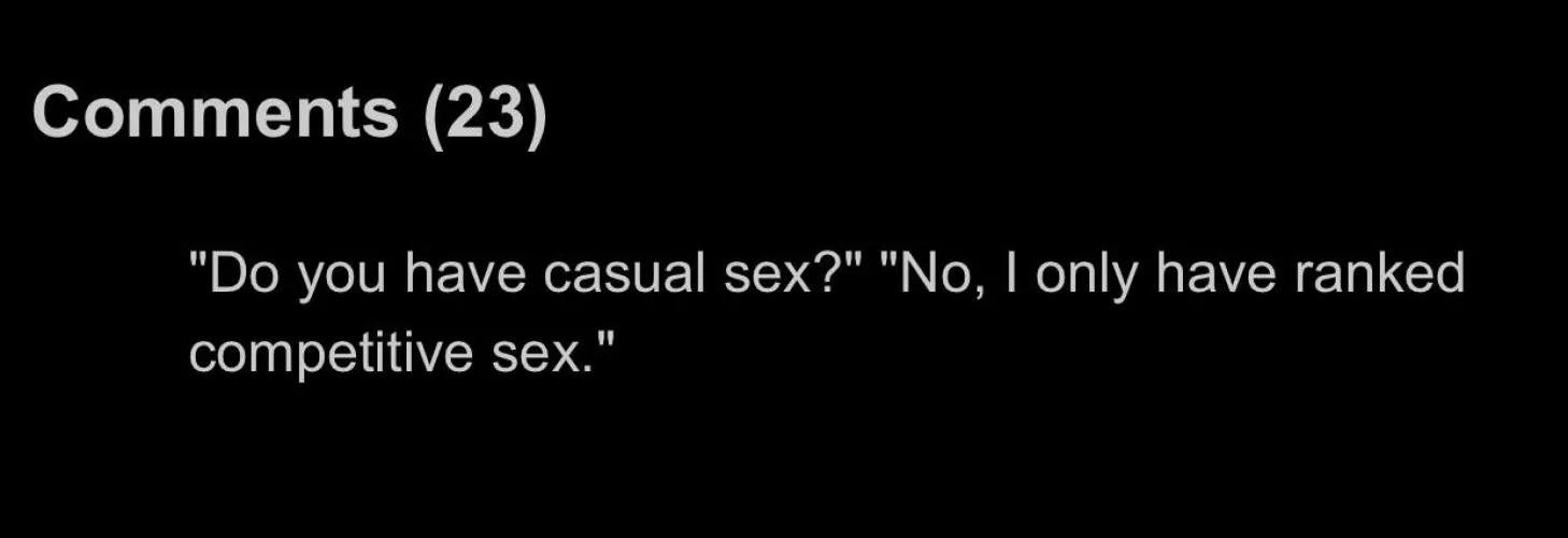 The video is a sex fight 💀 ngl meta this season is off the charts