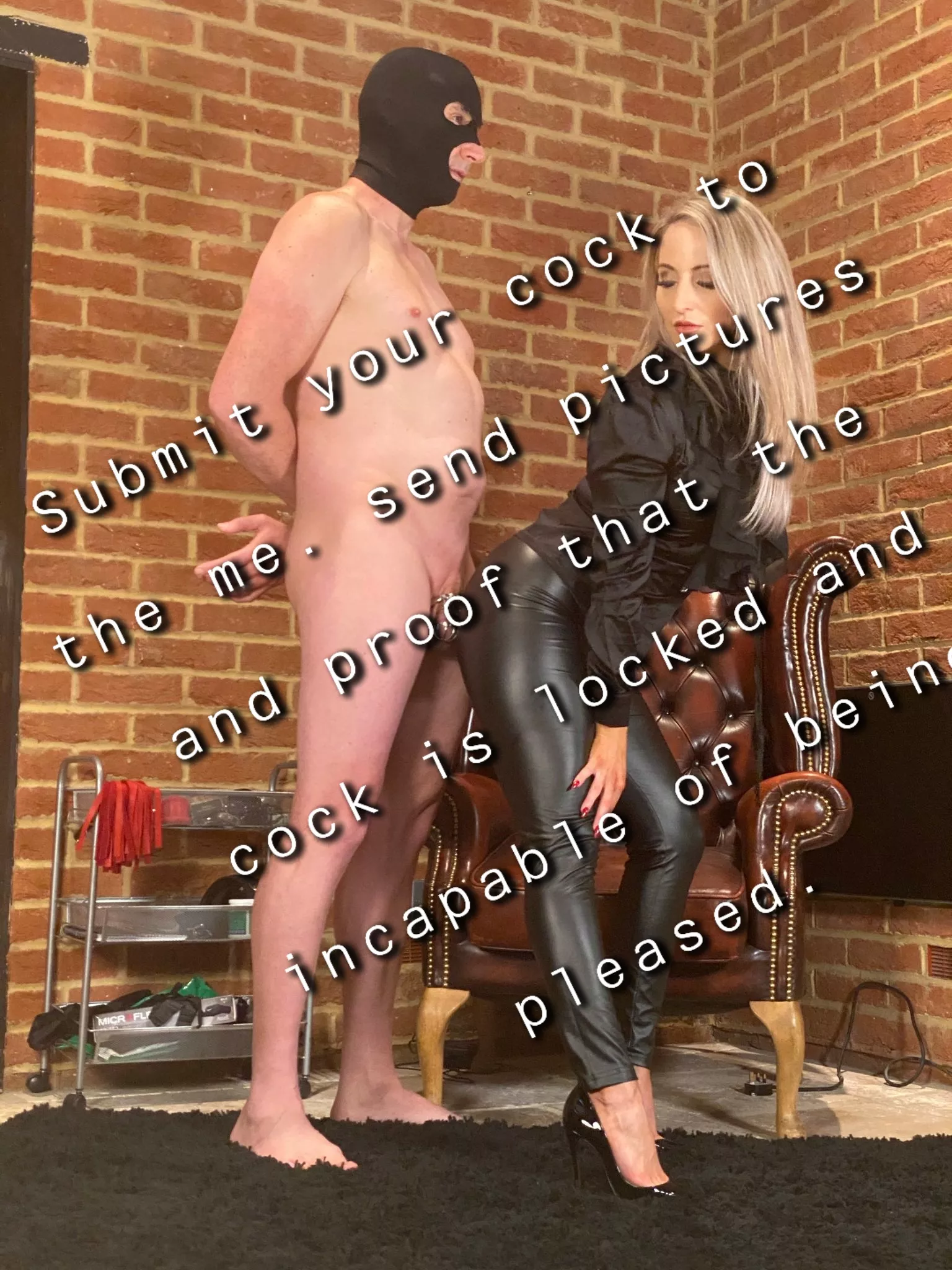 There’s nothing better than teasing a locked cock…