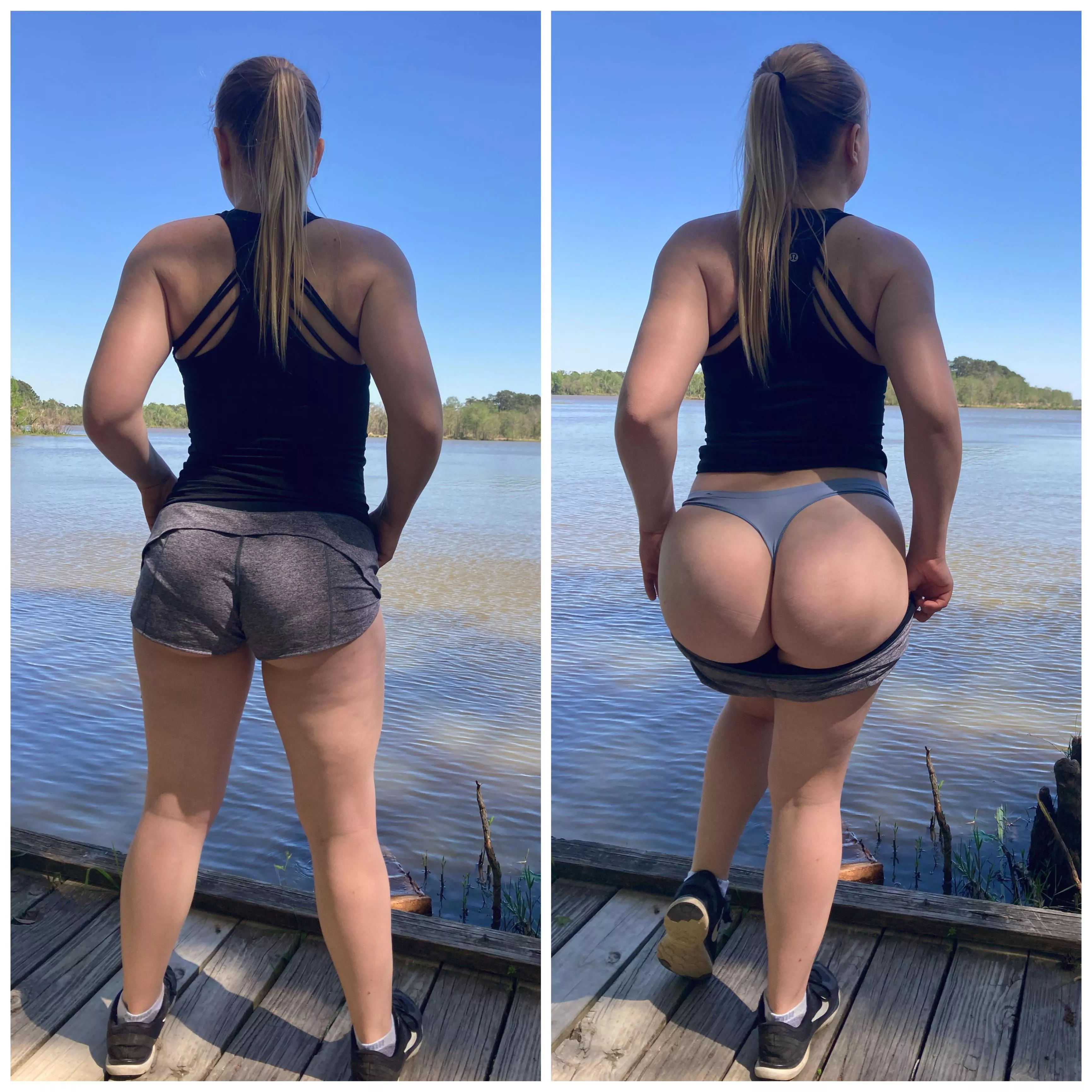 These shorts kinda hide how fat my ass is