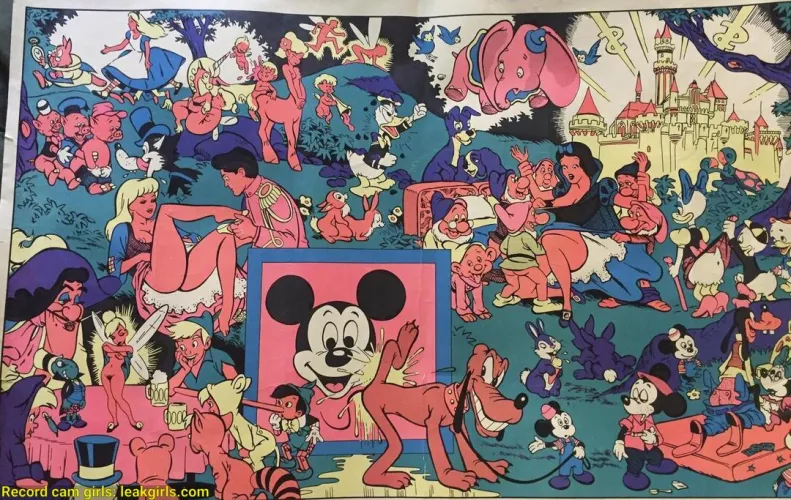 Thia 1970’s naughty Disney poster