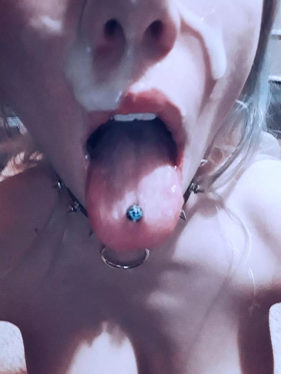 Thick load on my face