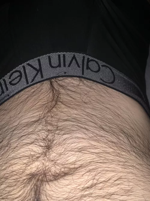 Thicker than the Amazon. The jungle continues to the ass