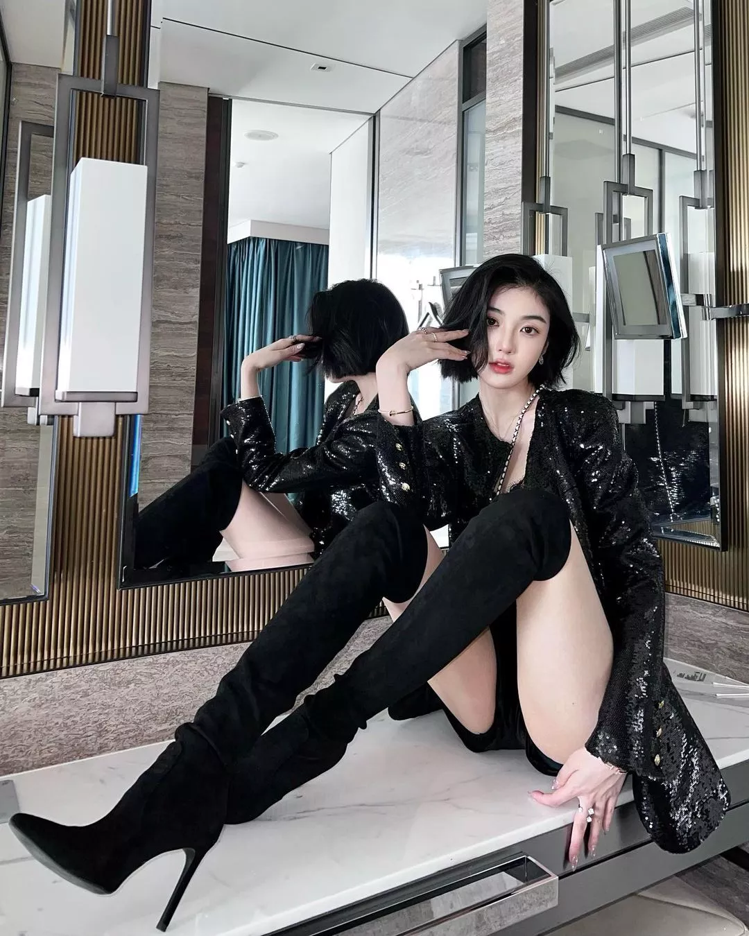 Thigh high boots