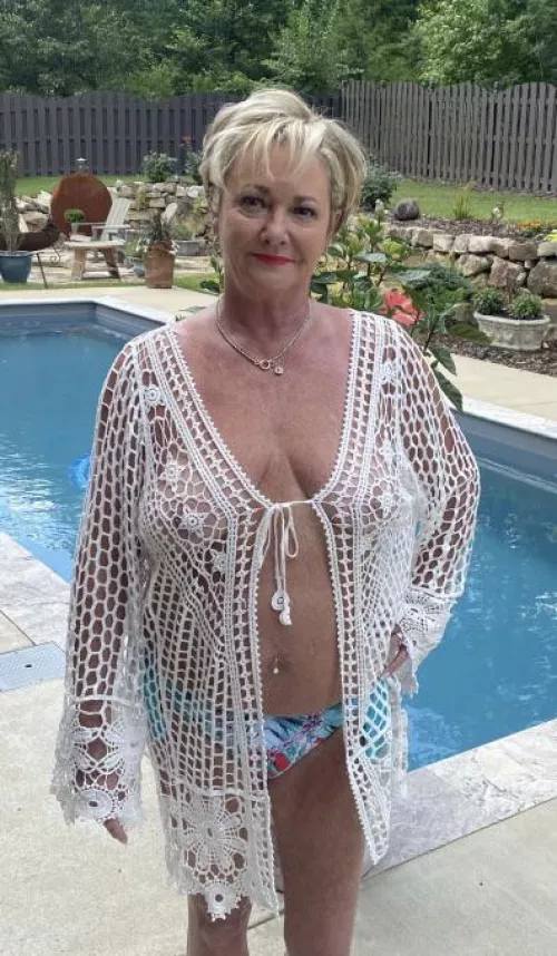 Think she needs a pool boy?