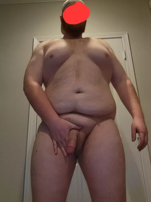 This would be your view before I put my soft cock in your mouth