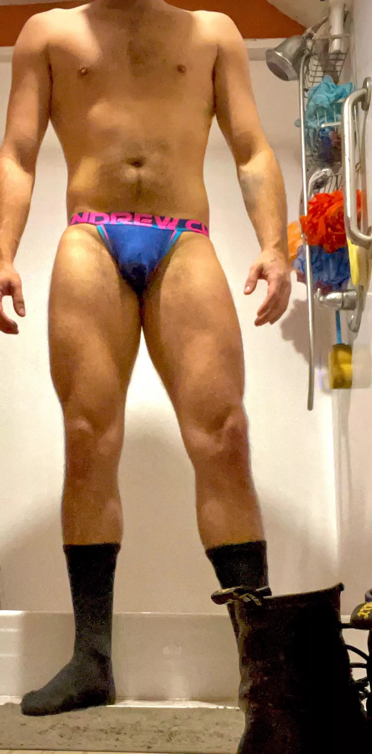 Those legs! That body! I am one lucky Daddy, that’s for damn sure! I can’t wait to rip that jock off him tonight and swallow every bit of it! Those legs! That body! I am one lucky Daddy, that’s for damn sure! I can’t wait to rip that jock off him tonight and swallow every bit of it!