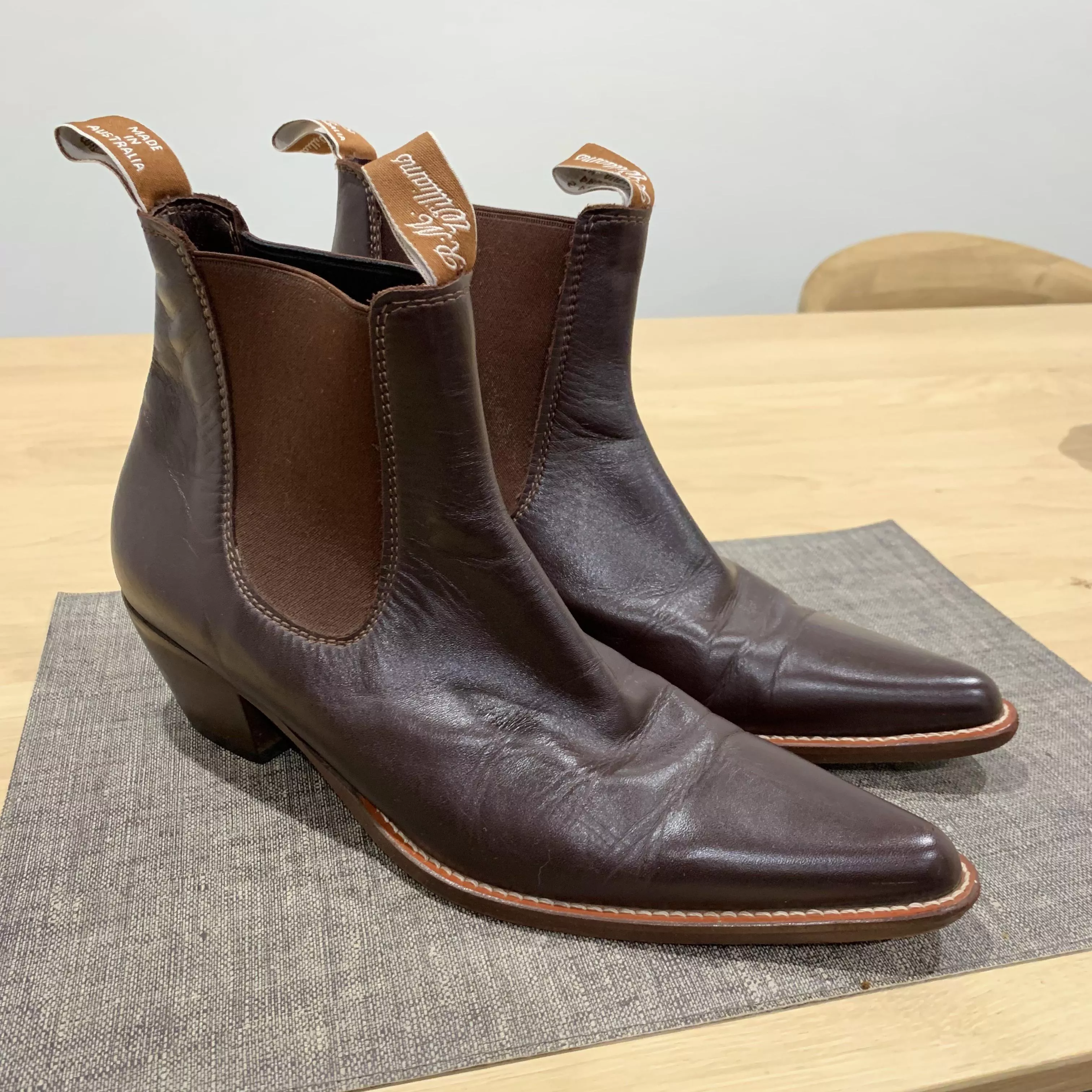 Thrifted this pair of RM Williams Cuban heels the other day for $75AUD. What would the resale on something like this be? Thrifted this pair of RM Williams Cuban heels the other day for $75AUD. What would the resale on something like this be?