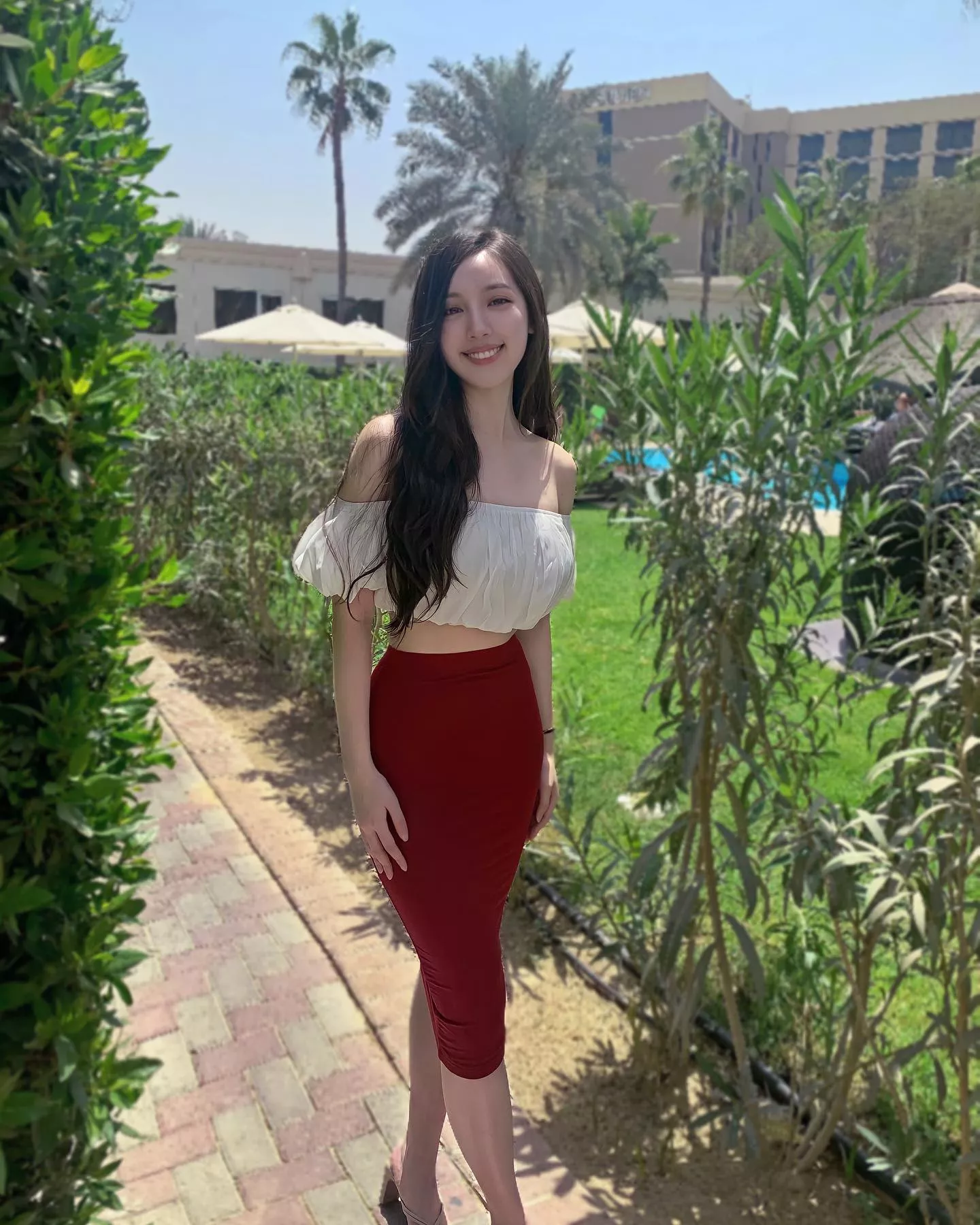 Tight pencil skirt