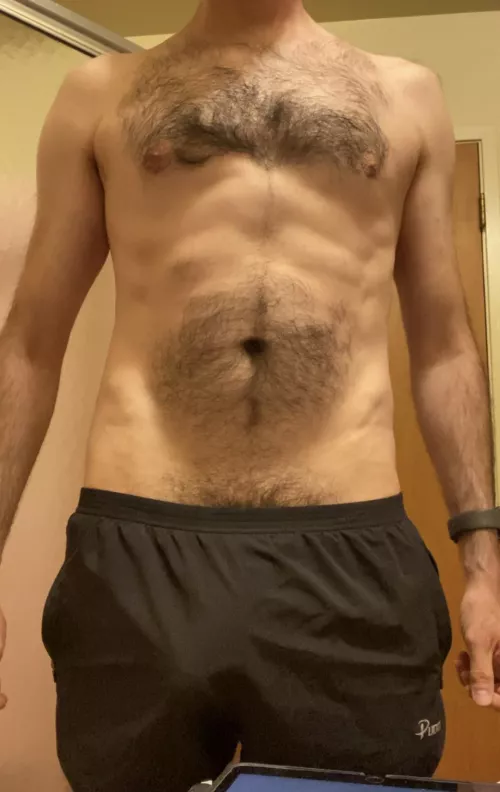 Tiny little workout shorts…