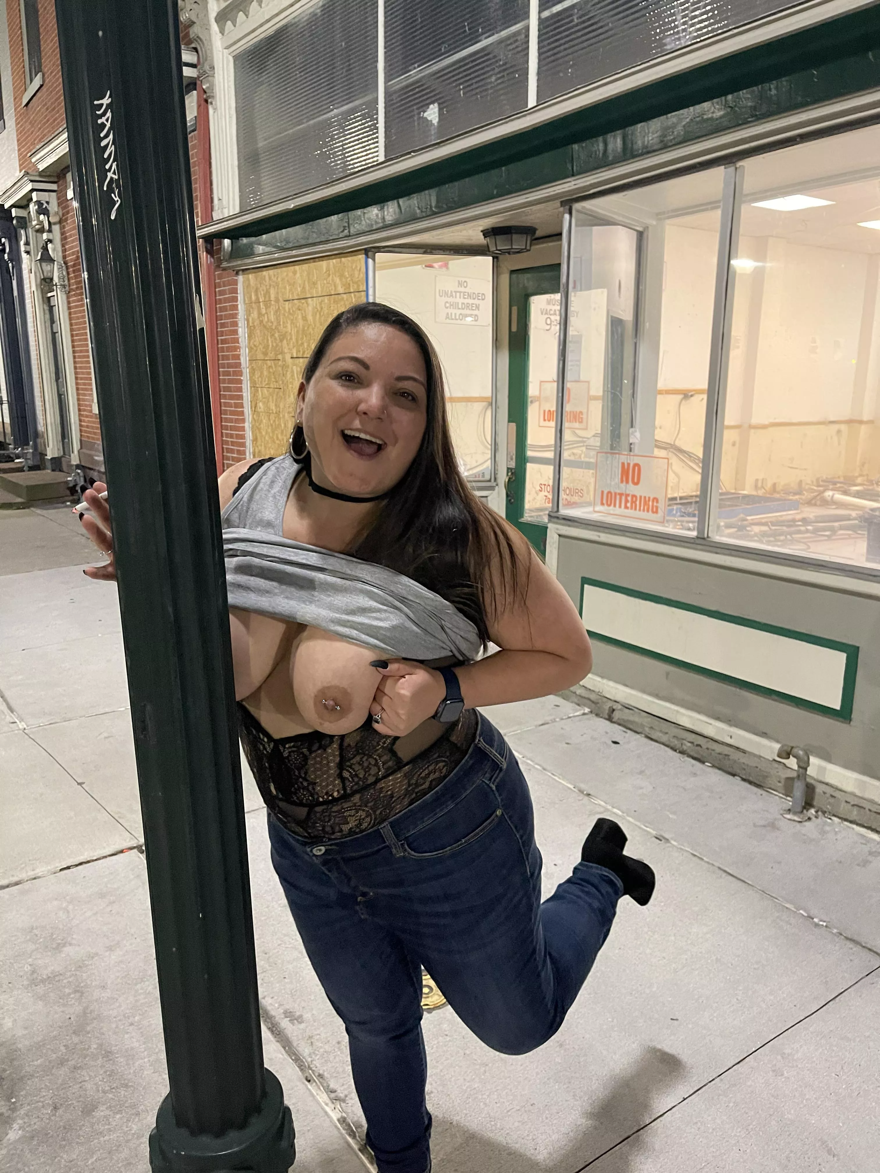 Titties on display
