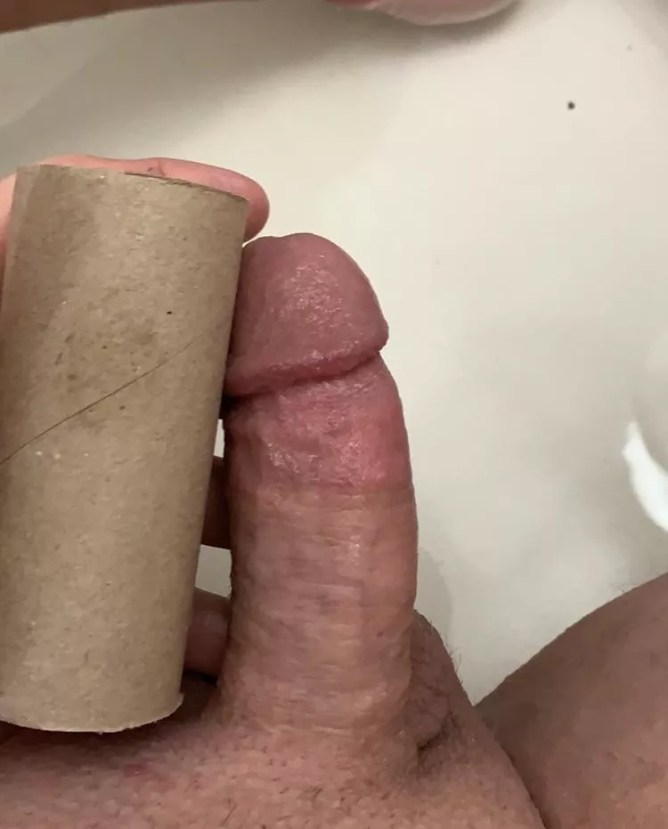 Toilet paper roll comparison. Send me a pic with you doing it and I will do a side by side comparison. Good luck. Toilet paper roll comparison. Send me a pic with you doing it and I will do a side by side comparison. Good luck.