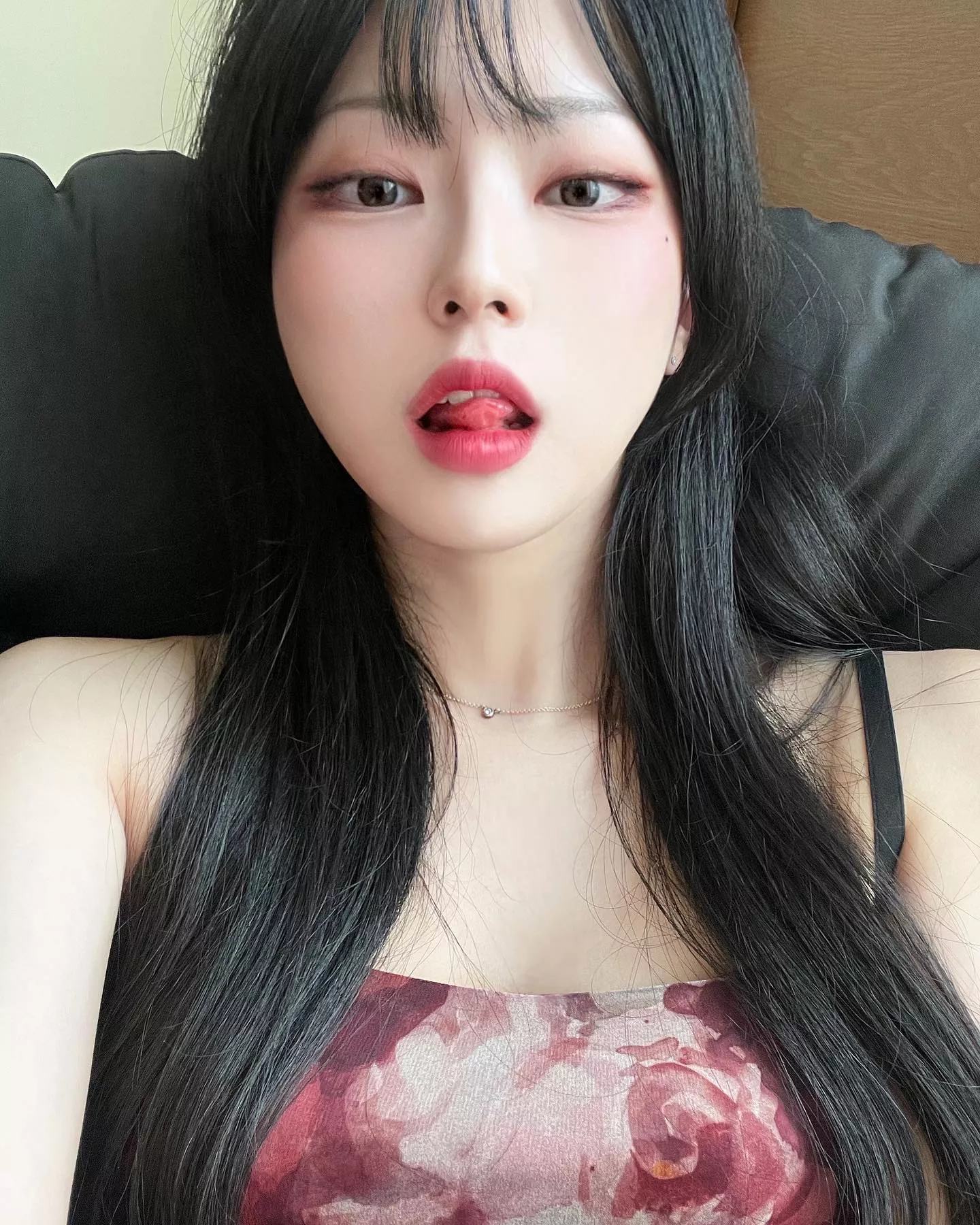 Tongue out