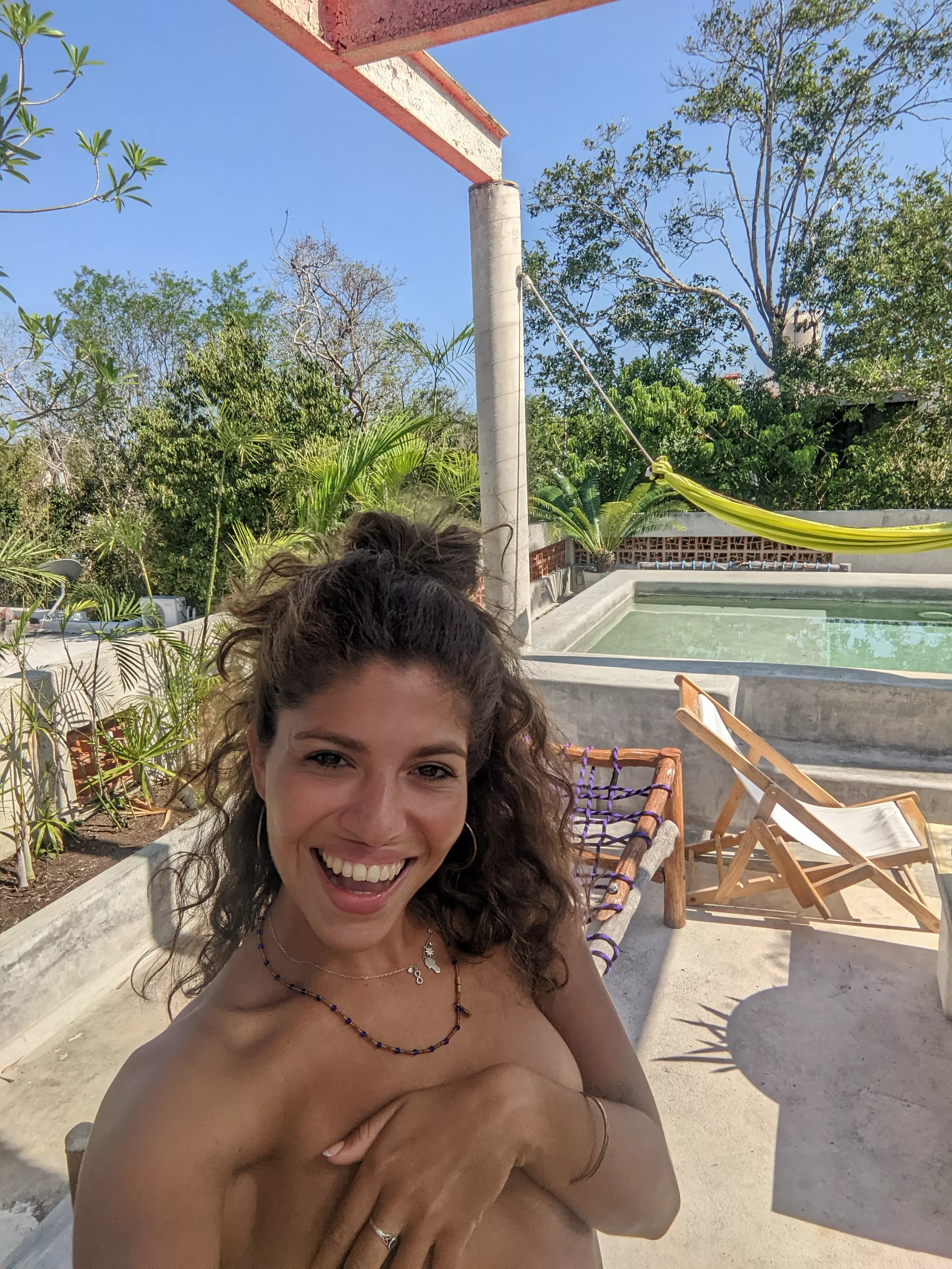 Topless Selfie