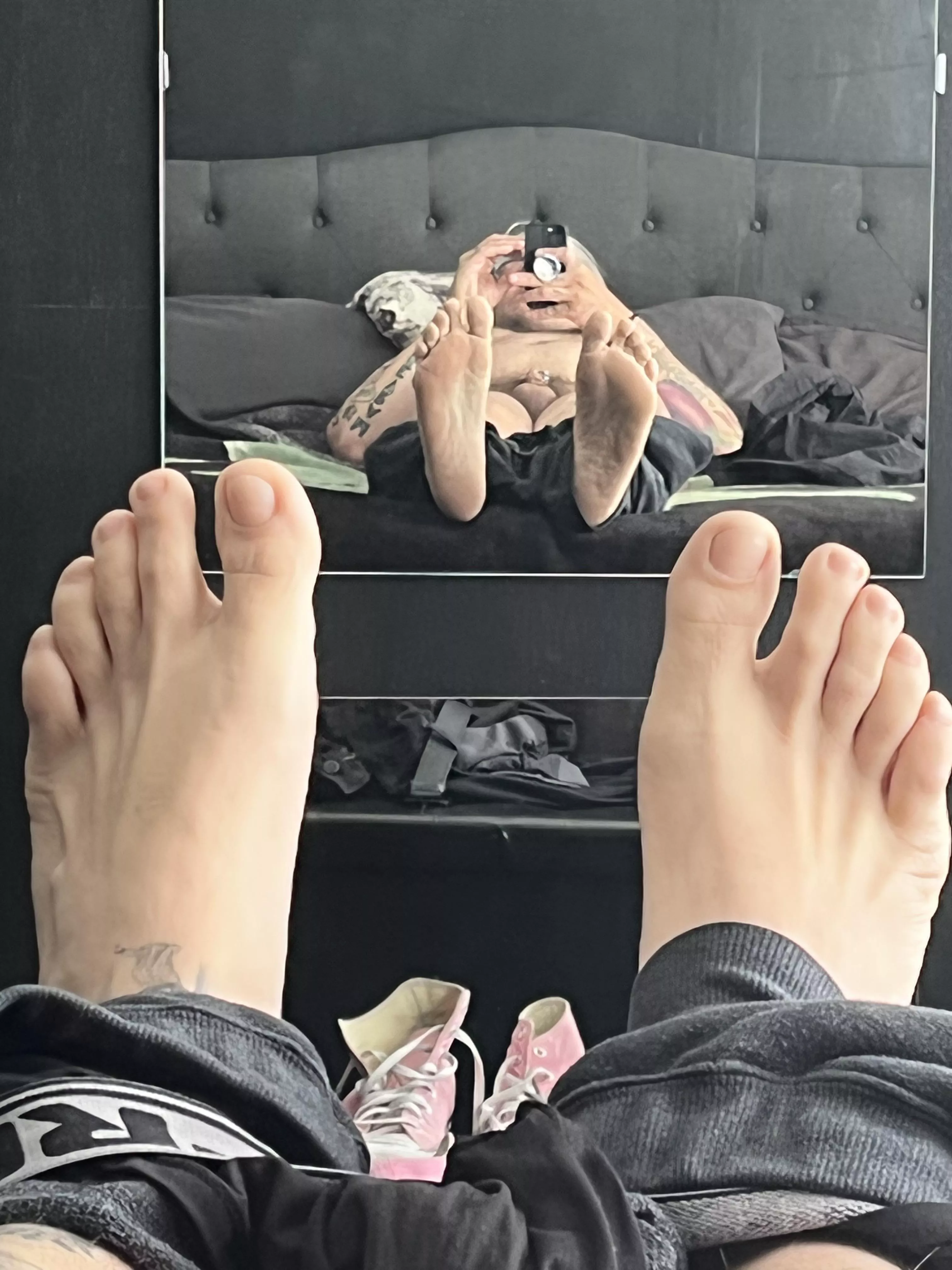 Tops and soles and special appearance by cock and balls