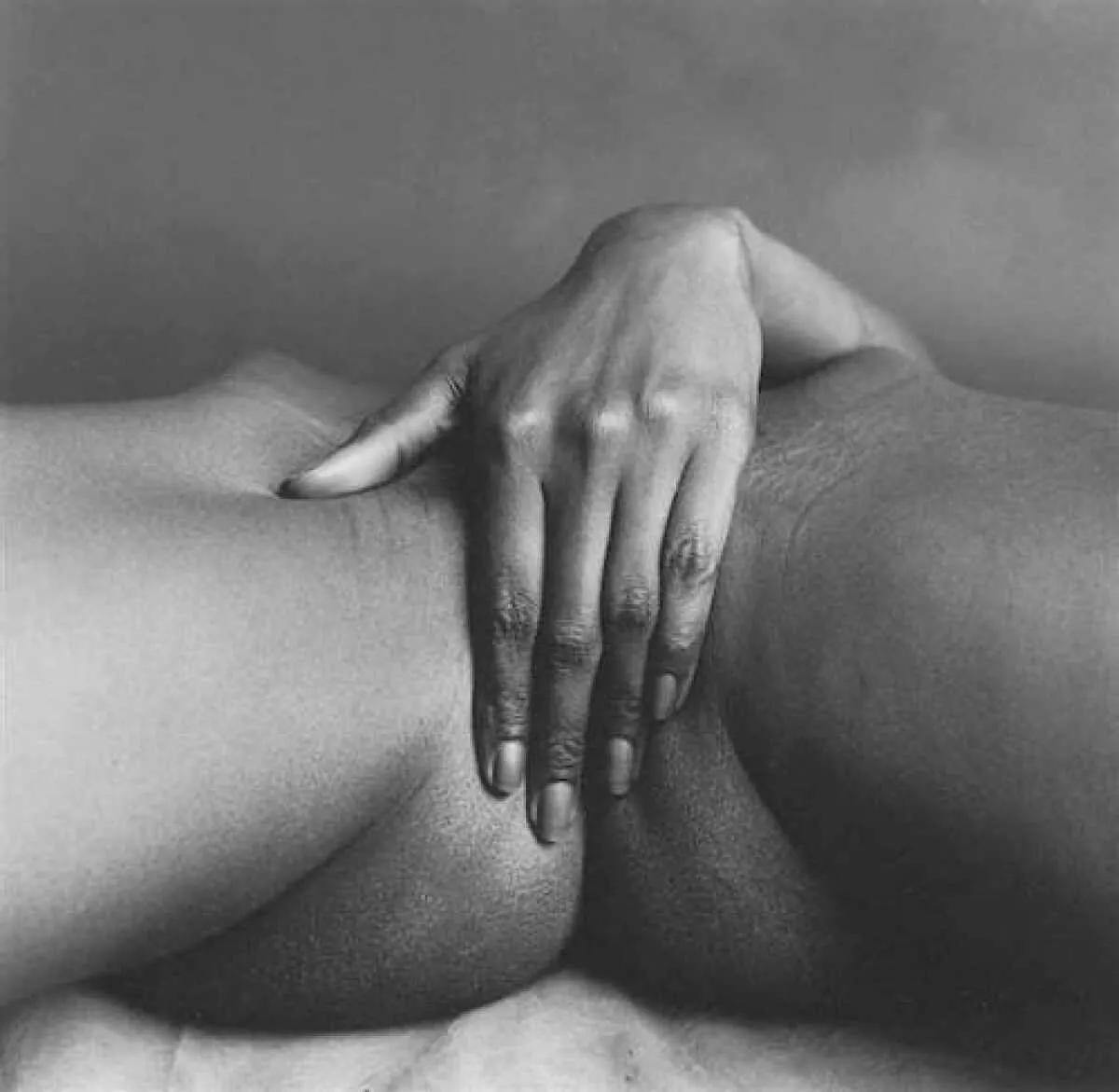 Touching herself