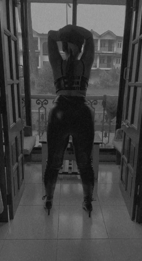 Tried this leather outfit for the first time ❤️