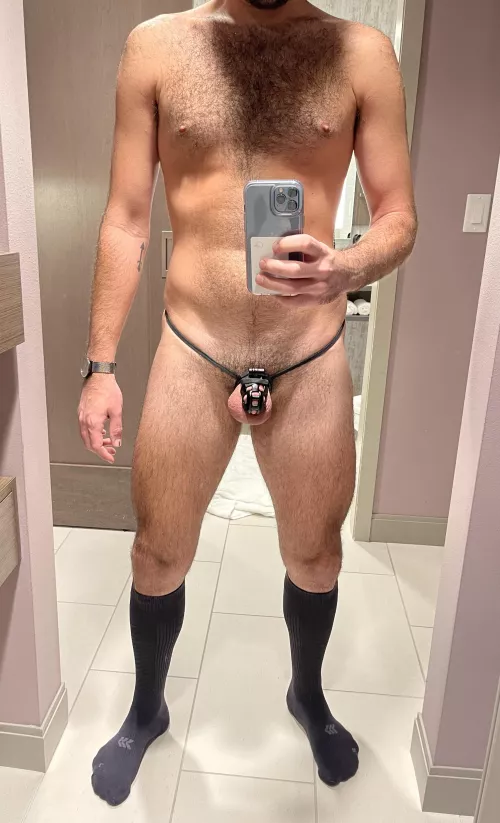 Trying the shoestring trick out under my uniform today 🔐