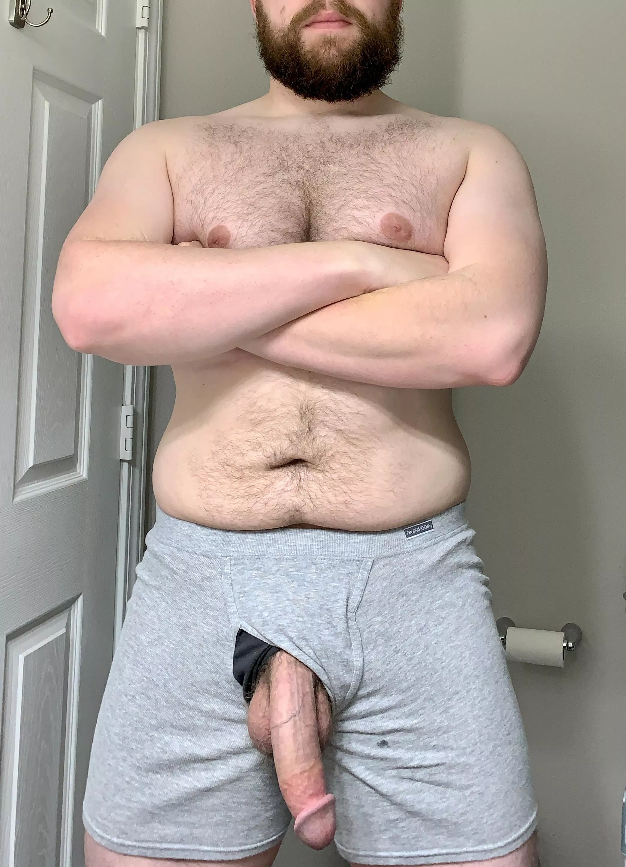 Trying to grow my beard as long as my dick. Making some progress.
