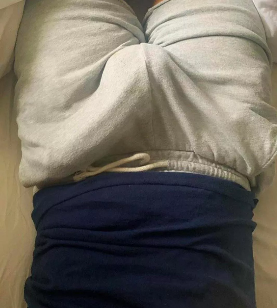 trying to hide it
