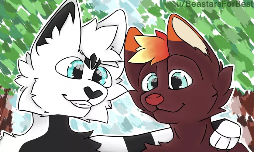 Two good boi’s! (Art by me)