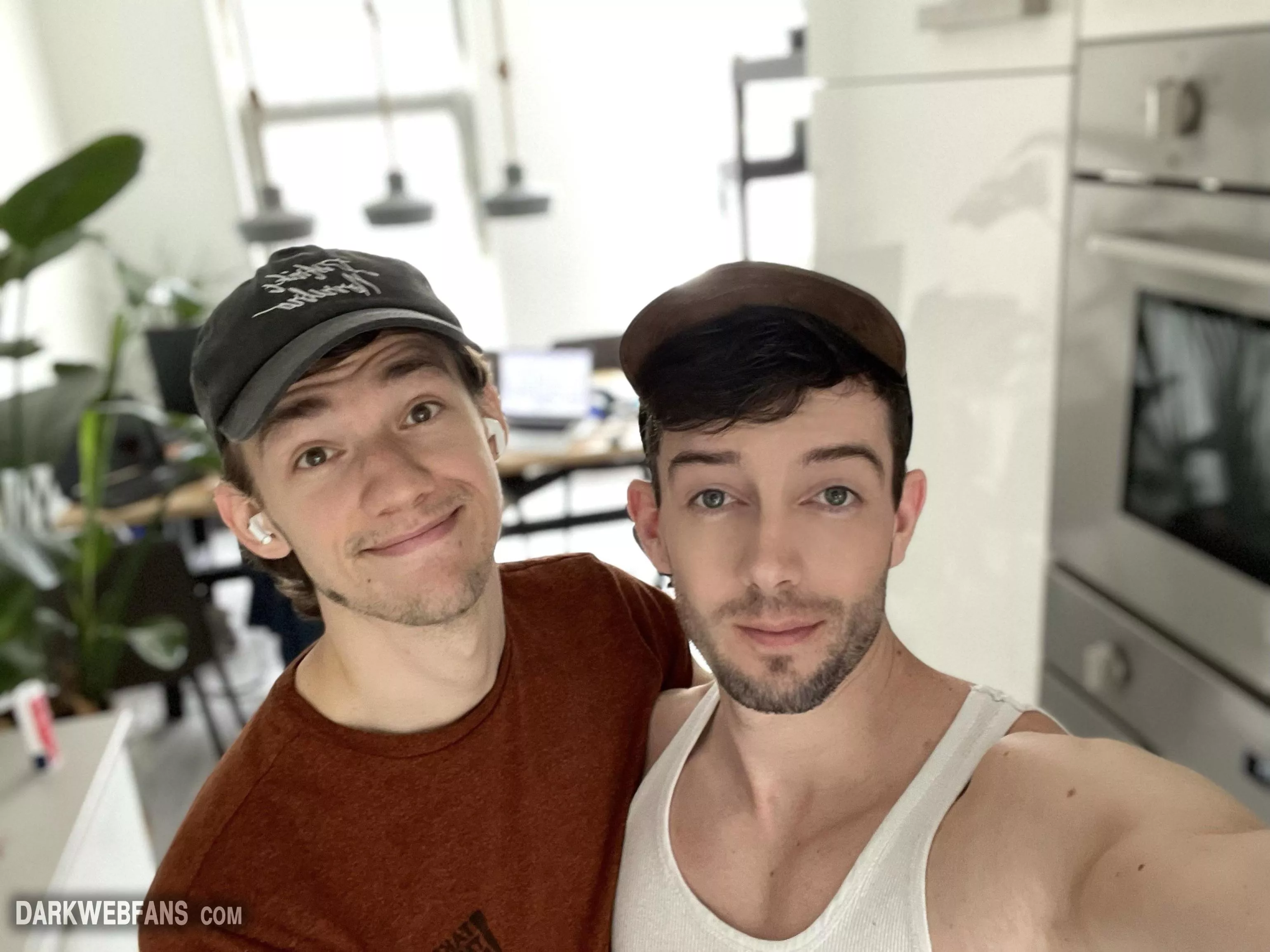 Two goofy dutch boys sending you hugs! 👉👈
