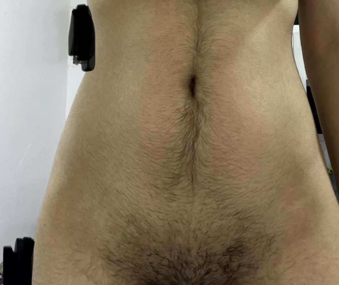 Unshaven.