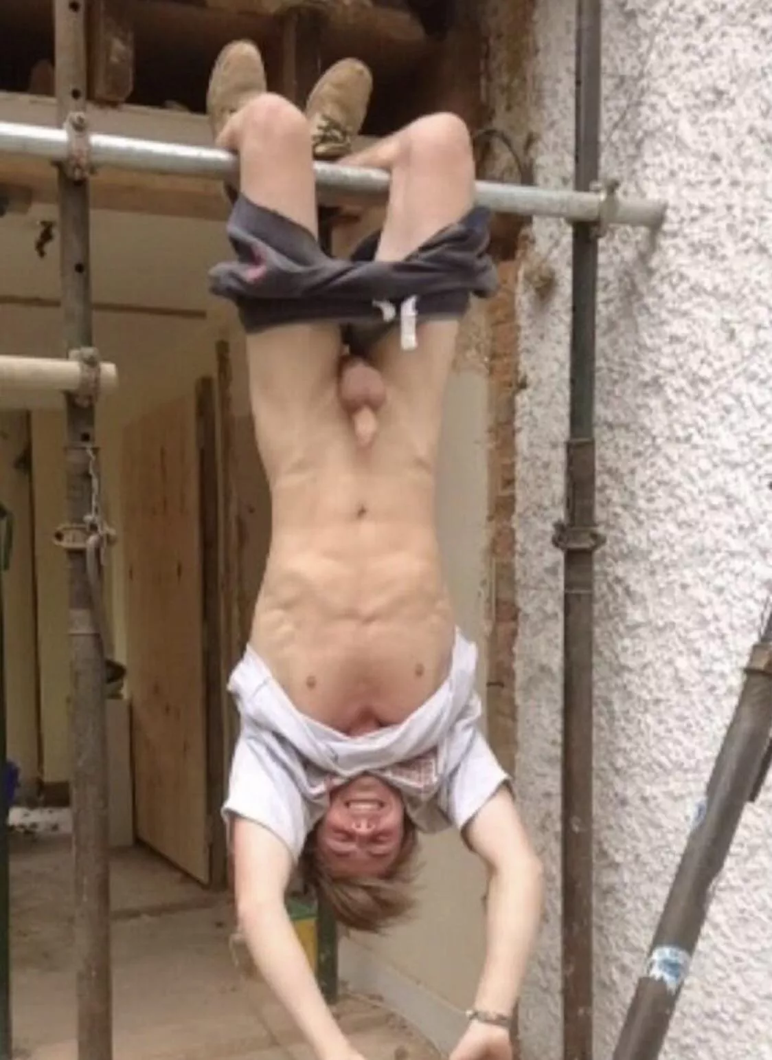 Upside down