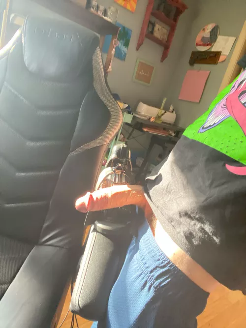 Vader holding my cock