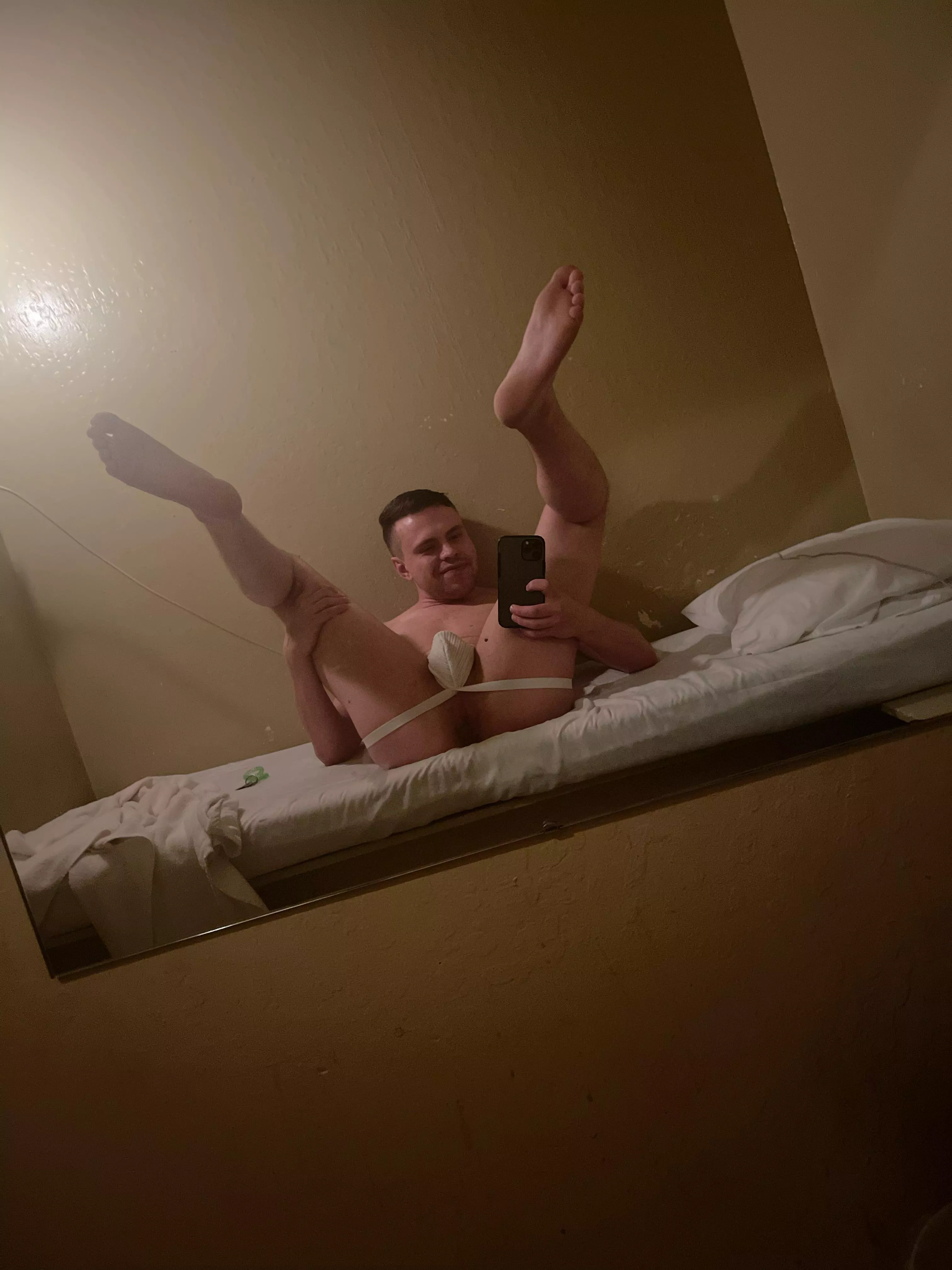 Waiting in my jock to get used at the bathhouse…would you guess I wear a jock when I get fucked to hide my 2.5in tiny dick? Waiting in my jock to get used at the bathhouse…would you guess I wear a jock when I get fucked to hide my 2.5in tiny dick?