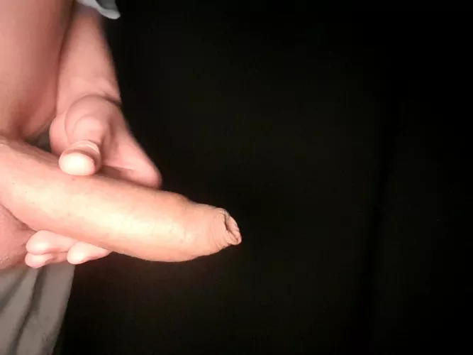 Wanna feel my uncut cock get hard in your mouth? 😏